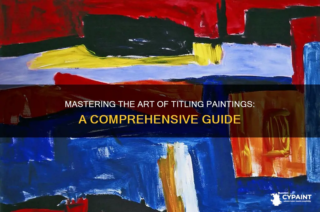 how is the title of a painting written