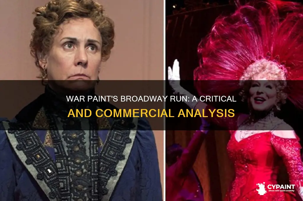 how is war paint doing on broadway