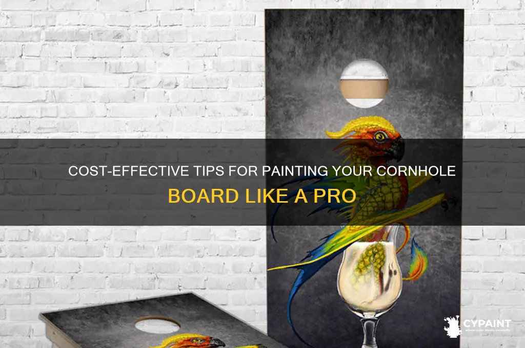 how kuch to paint a corn hole board