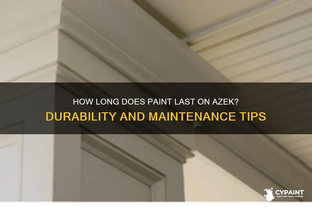how l9ng does paint last on azek