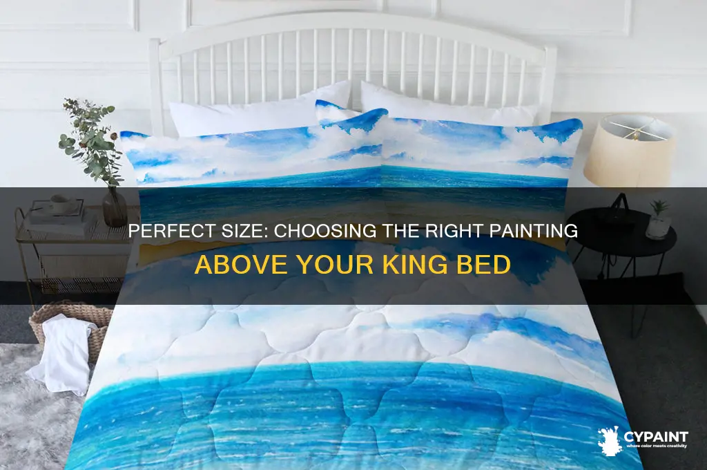 how large a painting over king bed