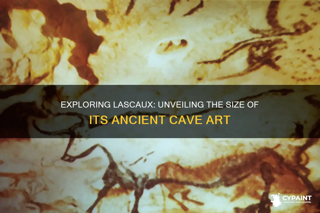 how large are the cave paintings of lascaux