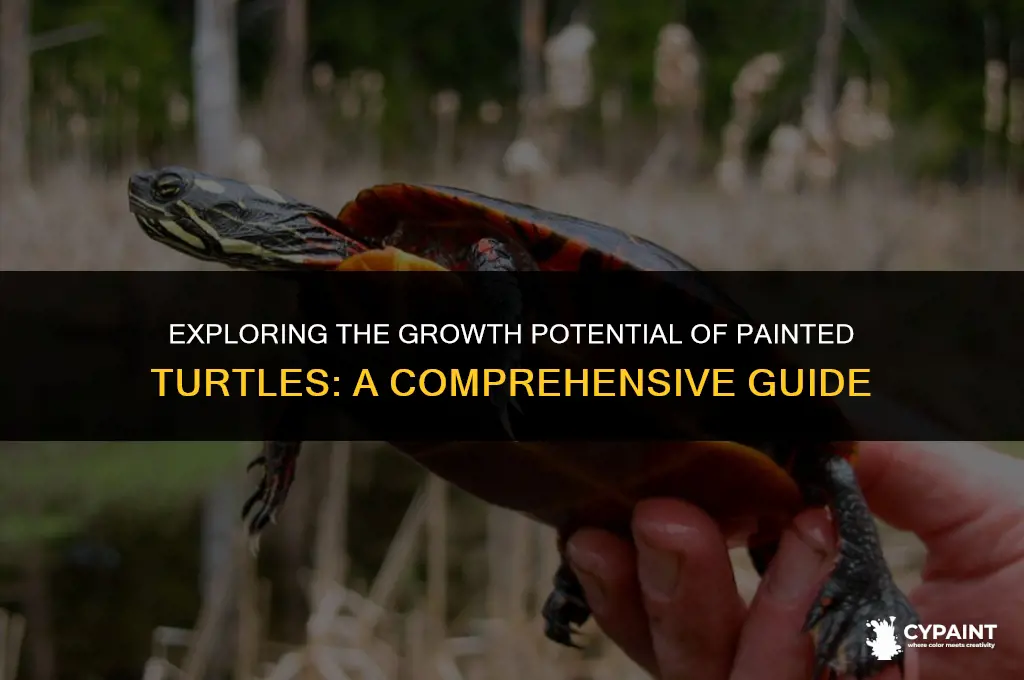 how large can a painted turtle grow to