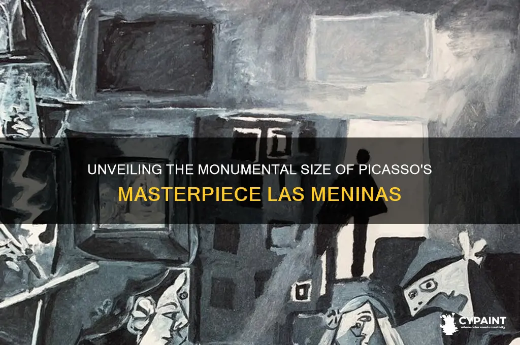 how large was the painting las menitas