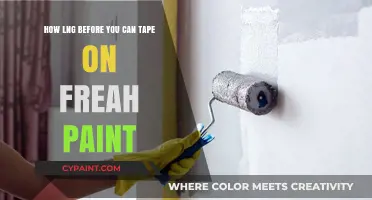 Fresh Paint: The Best Time to Tape