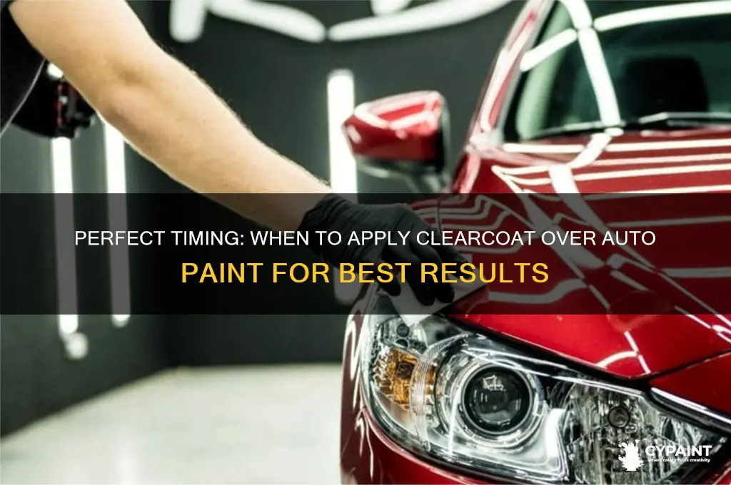 how log to wait before adding clearcoat over auto paint