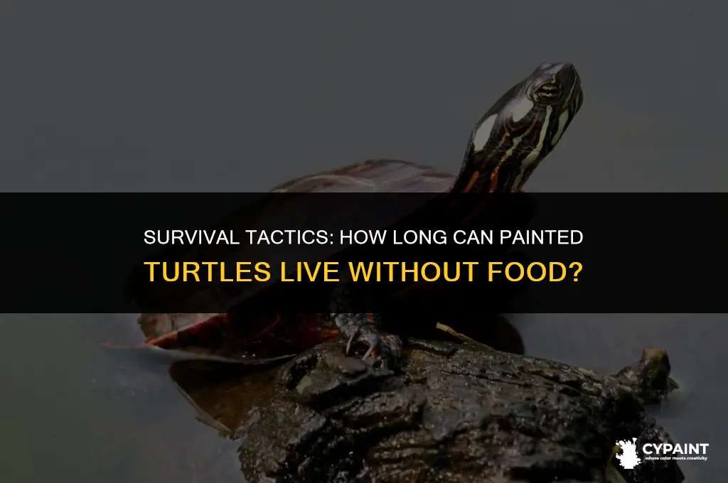 how logn can painted turtles live witohut food