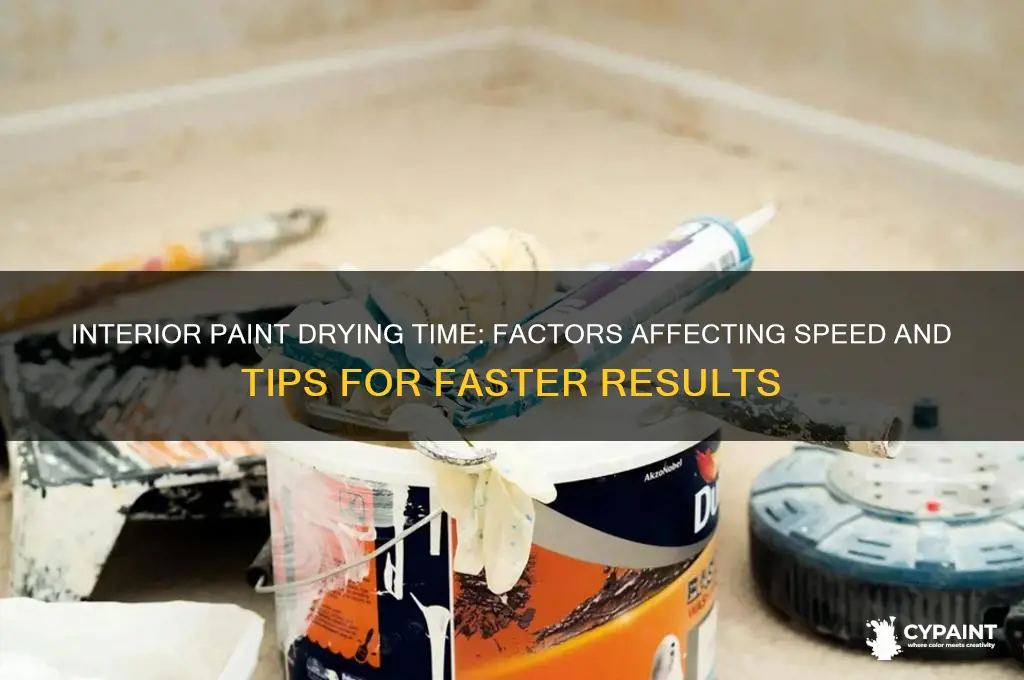 how lomg for interior paint to dry