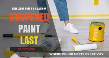 Unopened Paint Shelf Life: How Long Does 5 Gallons Last?