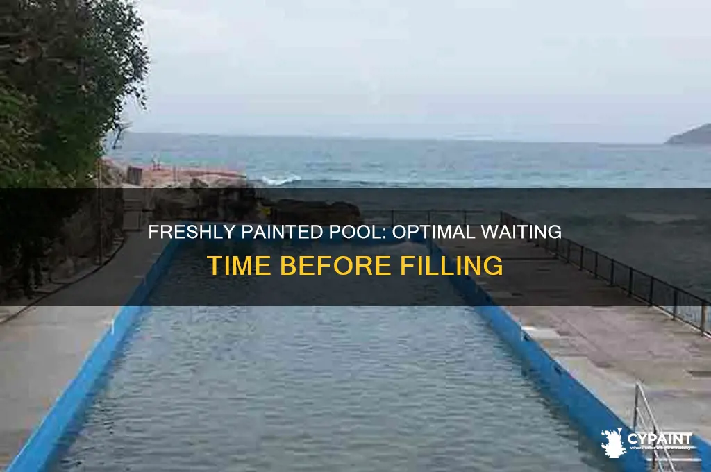 how loog to wait to fill a fresly painted pool