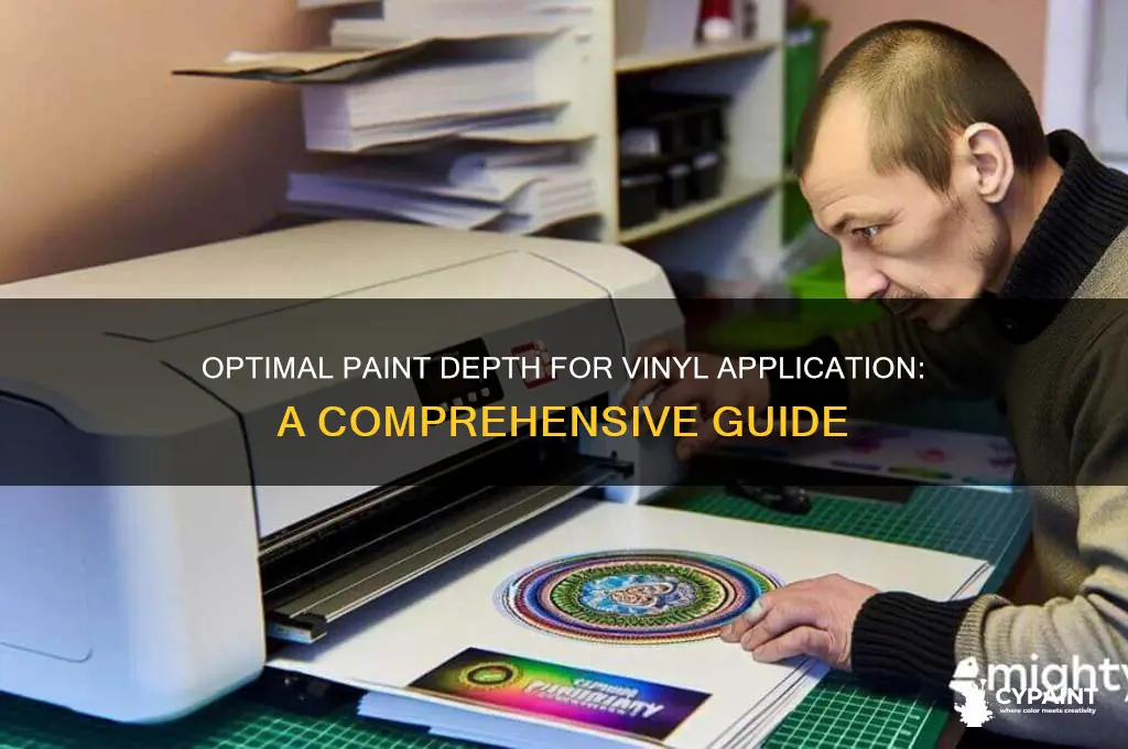 how low does paint in to cue to apply vinyl