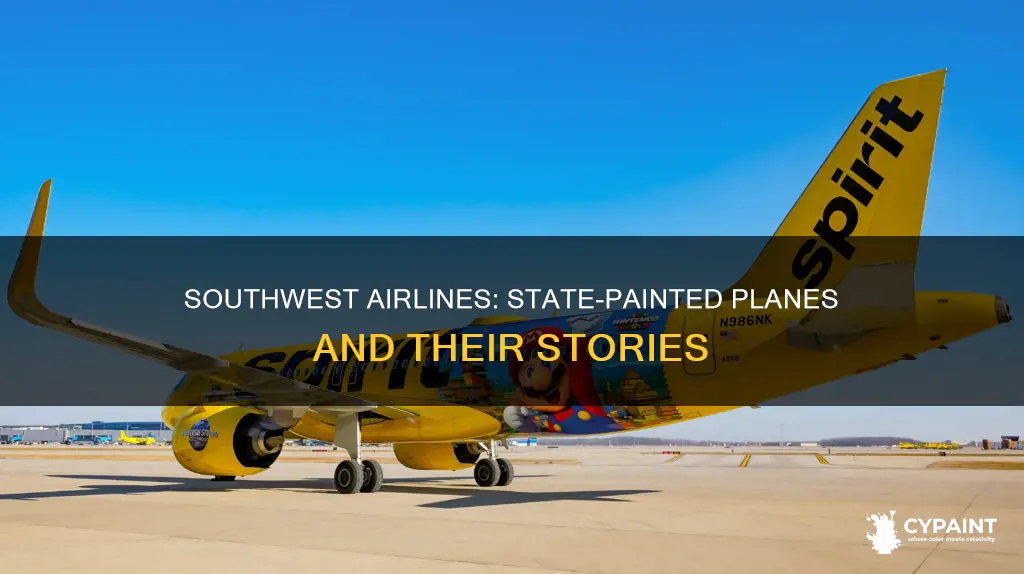 how man southewest airlines planes are painted after states