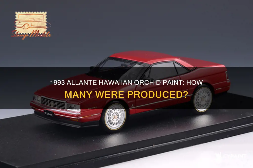 how many 1993 allantes were painted hawaiian orchid