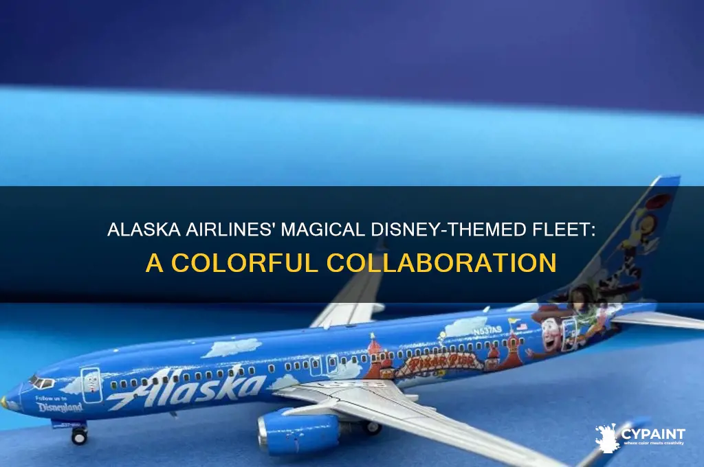 how many alaska airline planes are painted disney