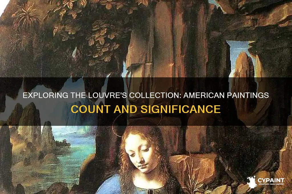 how many american paintings are in the louvre