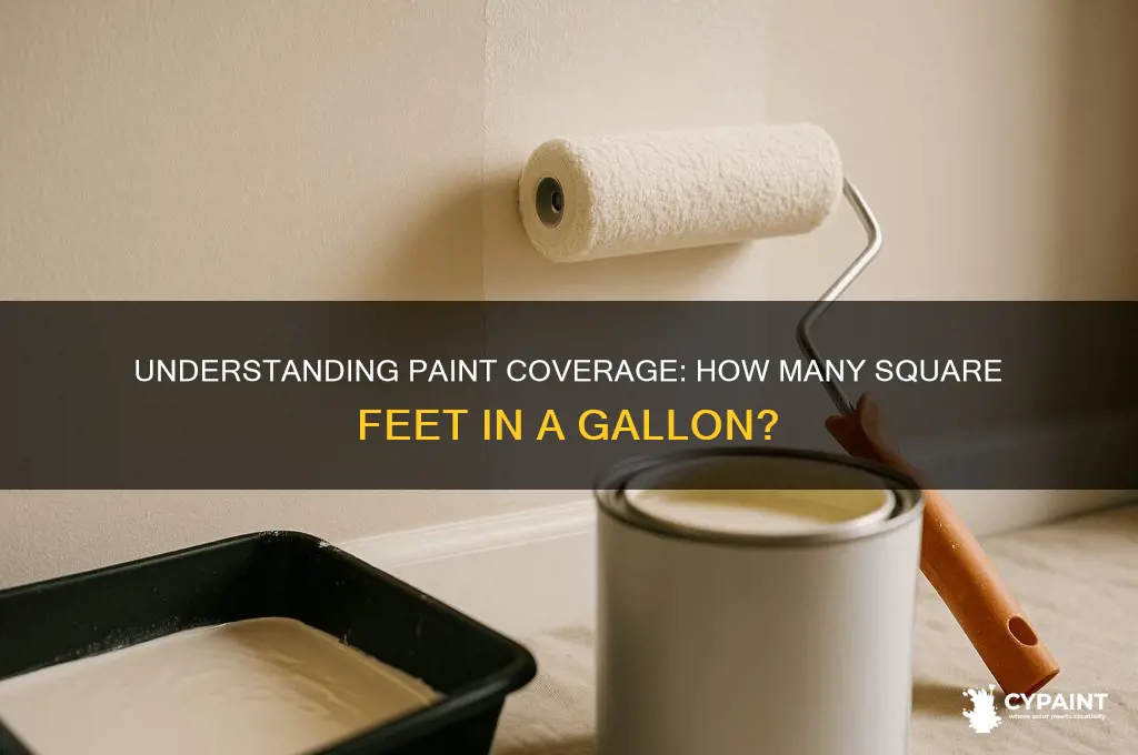 how many aquare feet of paint is in a gallon