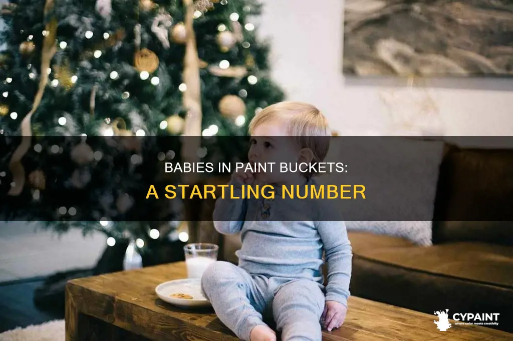how many babies are dropped in buckets of paint