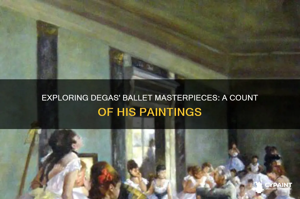 how many ballet paintings did degas do
