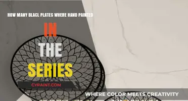 Hand-Painted Black Plates: Counting the Artistic Creations in the Series