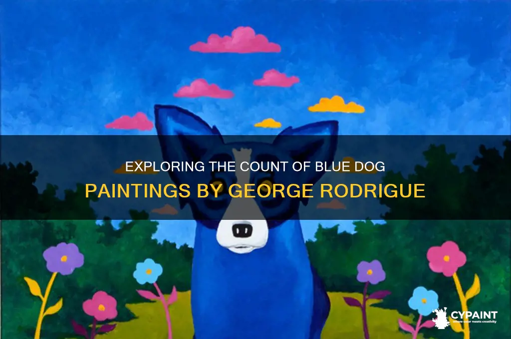 how many blue dog paintings are there