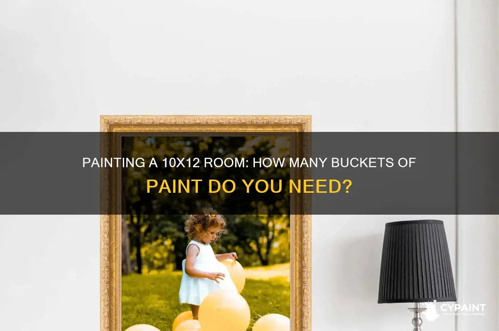 how many buckets of paint for 10x12 room