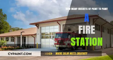 Calculating Paint Buckets Needed for Fire Station Exterior Makeover