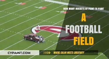Calculating Paint Buckets Needed to Cover a Football Field