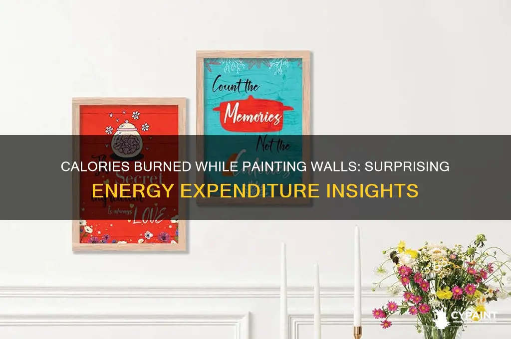 how many calories are burned painting wa s