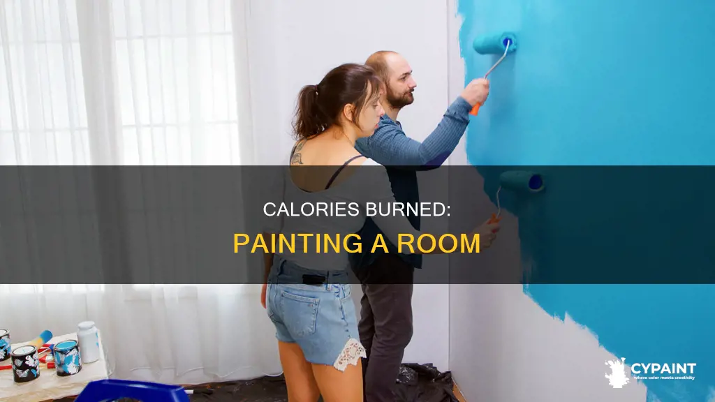 how many calories are burned while painting a room
