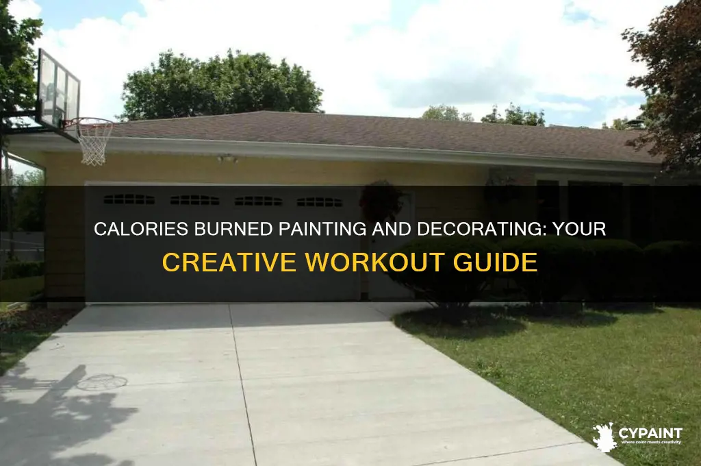 how many calories burned painting and decorating