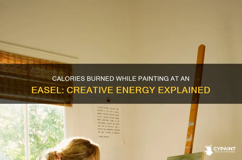 how many calories burned painting at easel
