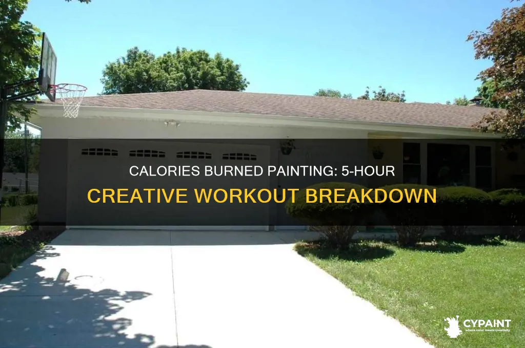 how many calories burned painting for 5 hours