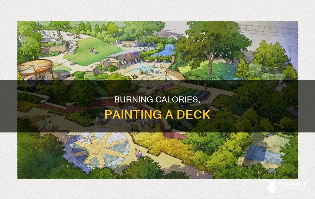 how many calories do you burn painting a deck
