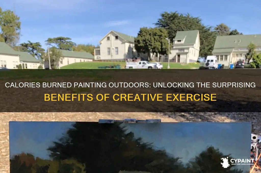 how many calories do you burn painting outside