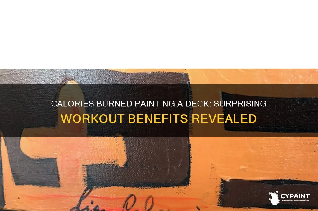 how many calories does painting a deck burn