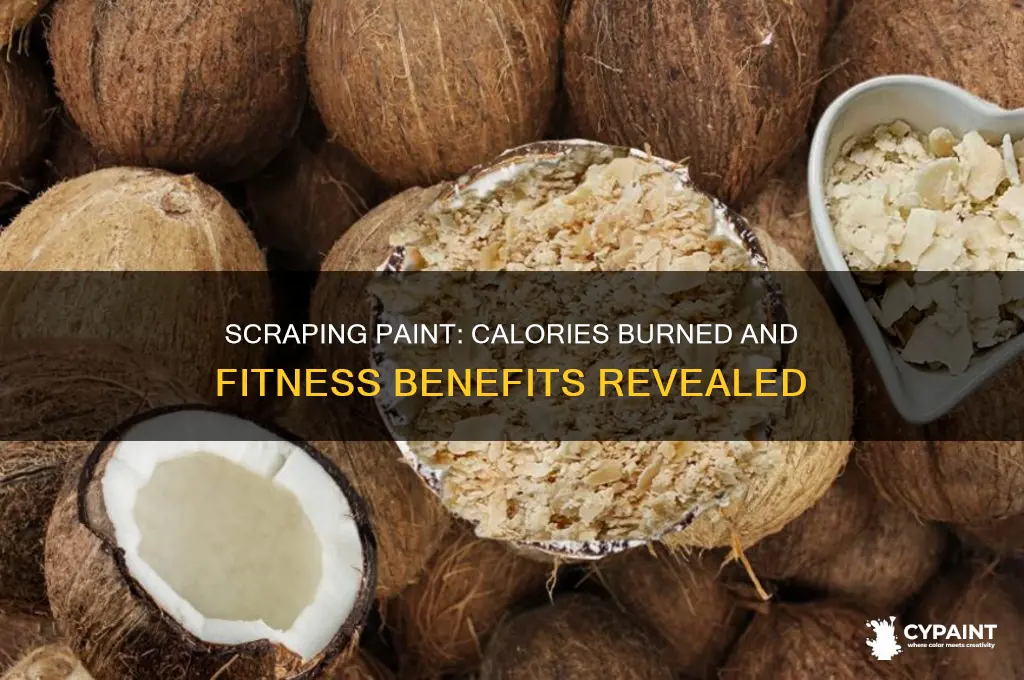 how many calories does scraping paint burn