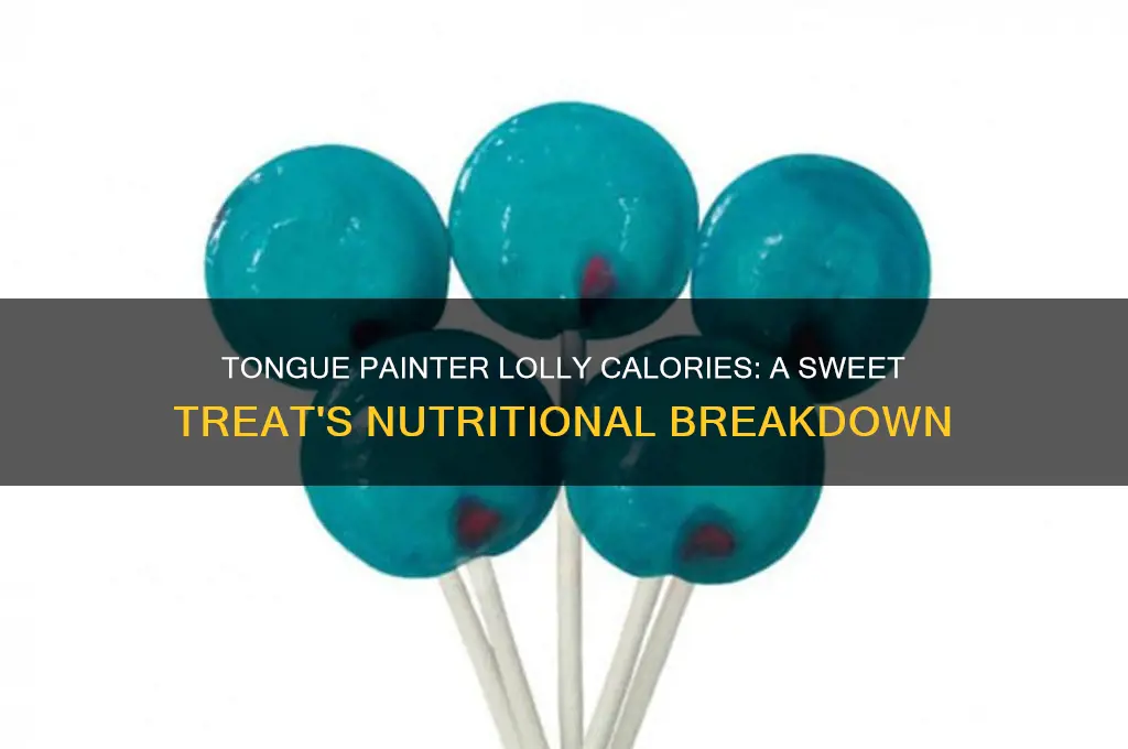 how many calories in a tongue painter lolly