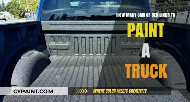 How Many Cans of Bed Liner to Paint a Truck?