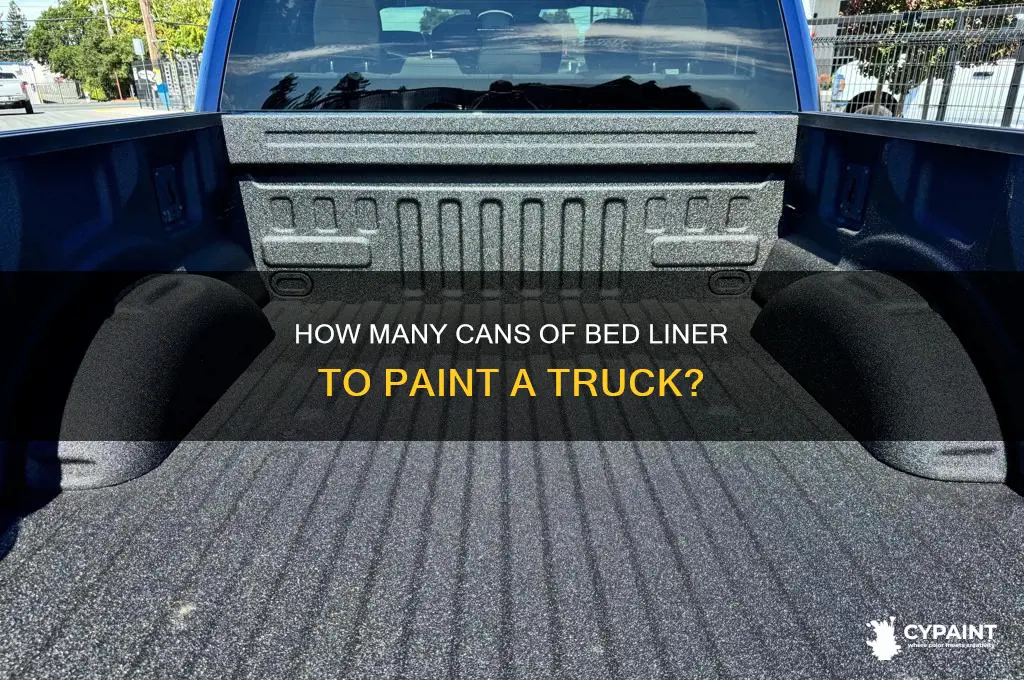how many can of bed liner to paint a truck