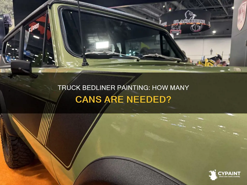 how many cans of bedliner to paint a truck