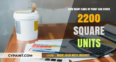 Calculating Paint Coverage: How Many Cans for 2200 Square Units?