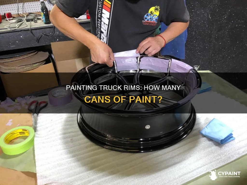 how many cans of paint for 4 truck rims