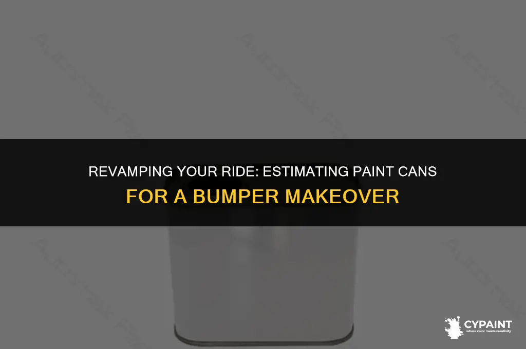 how many cans of paint for a bumper