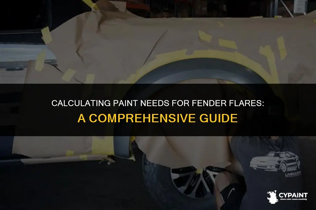 how many cans of paint for fender flares