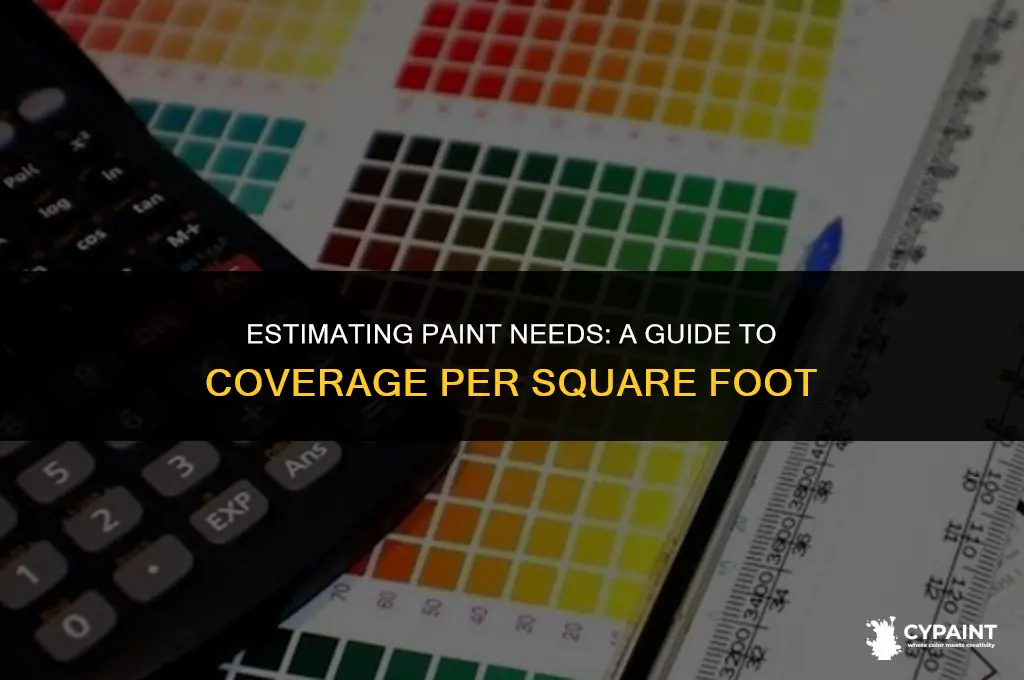 how many cans of paint per square foot