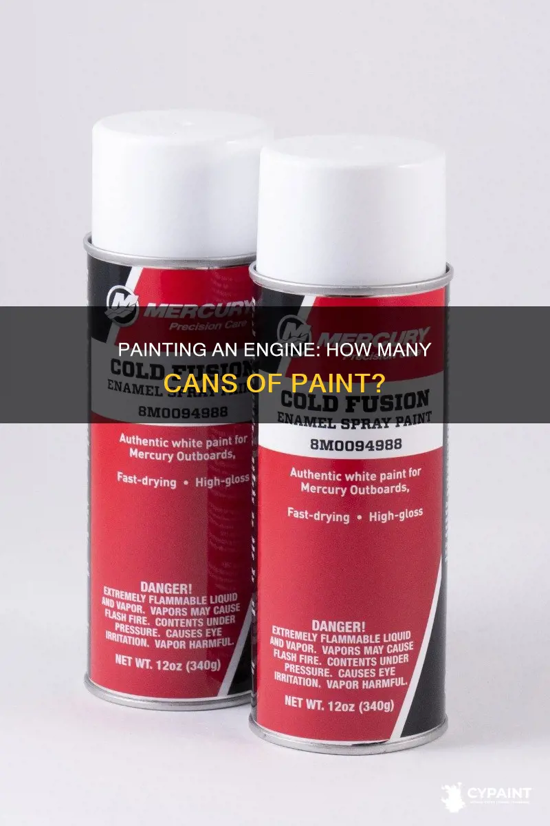 how many cans of paint to paint an engine