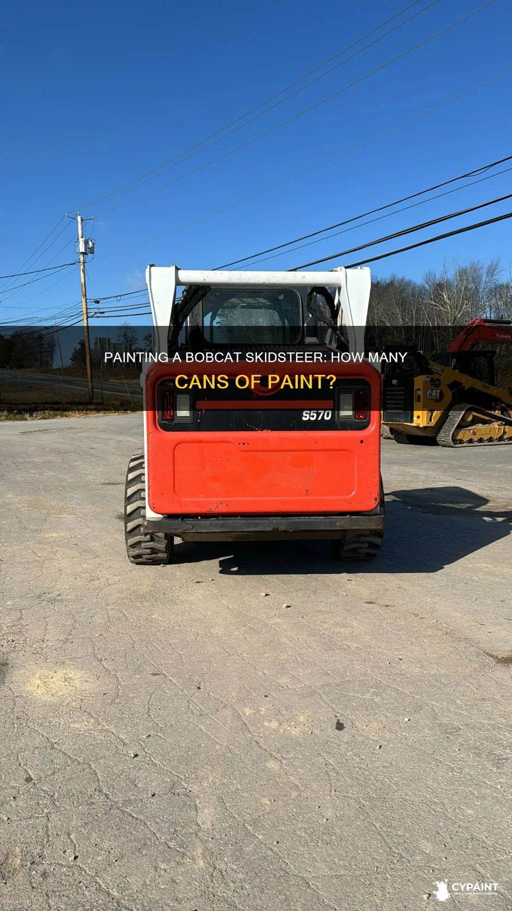 how many cans of paint to paint bobcat skidsteer