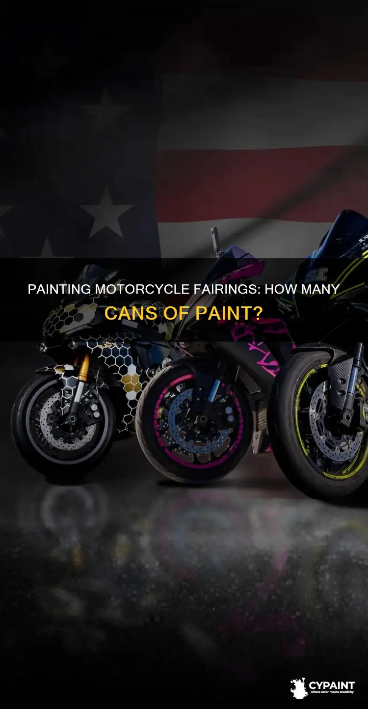 how many cans of paint to paint motorcycle fairings