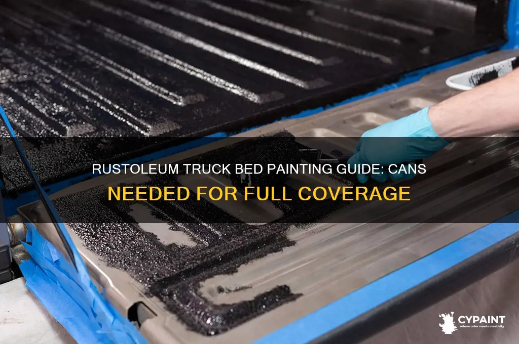 how many cans of rustoleum to paint a truck bed