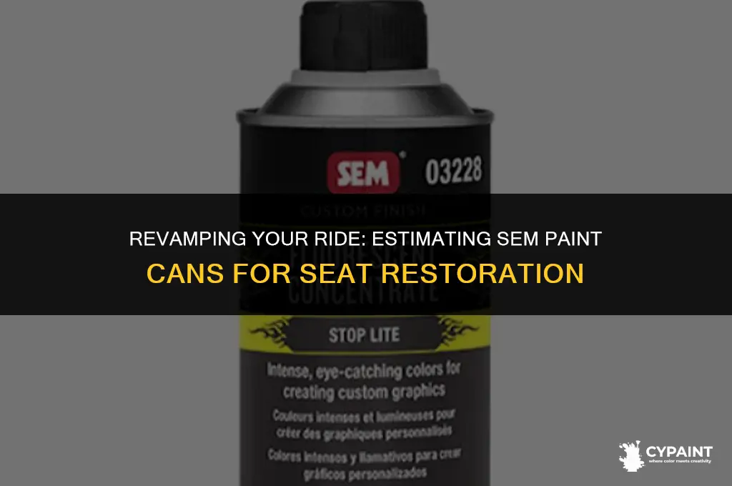 how many cans of sem paint for seats